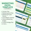 Marketing excel template